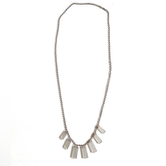 Color By Amber Grateful Necklace Silver Weave 32” - Picture 3 of 6